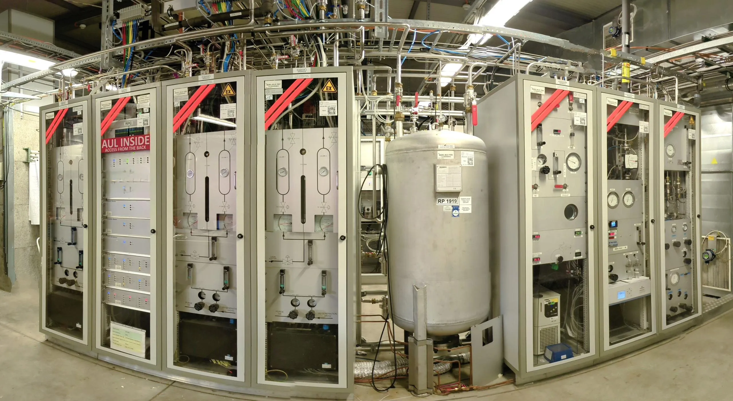 Reducing the greenhouse gas emissions from particle detection systems at CERN: status and perspectives.