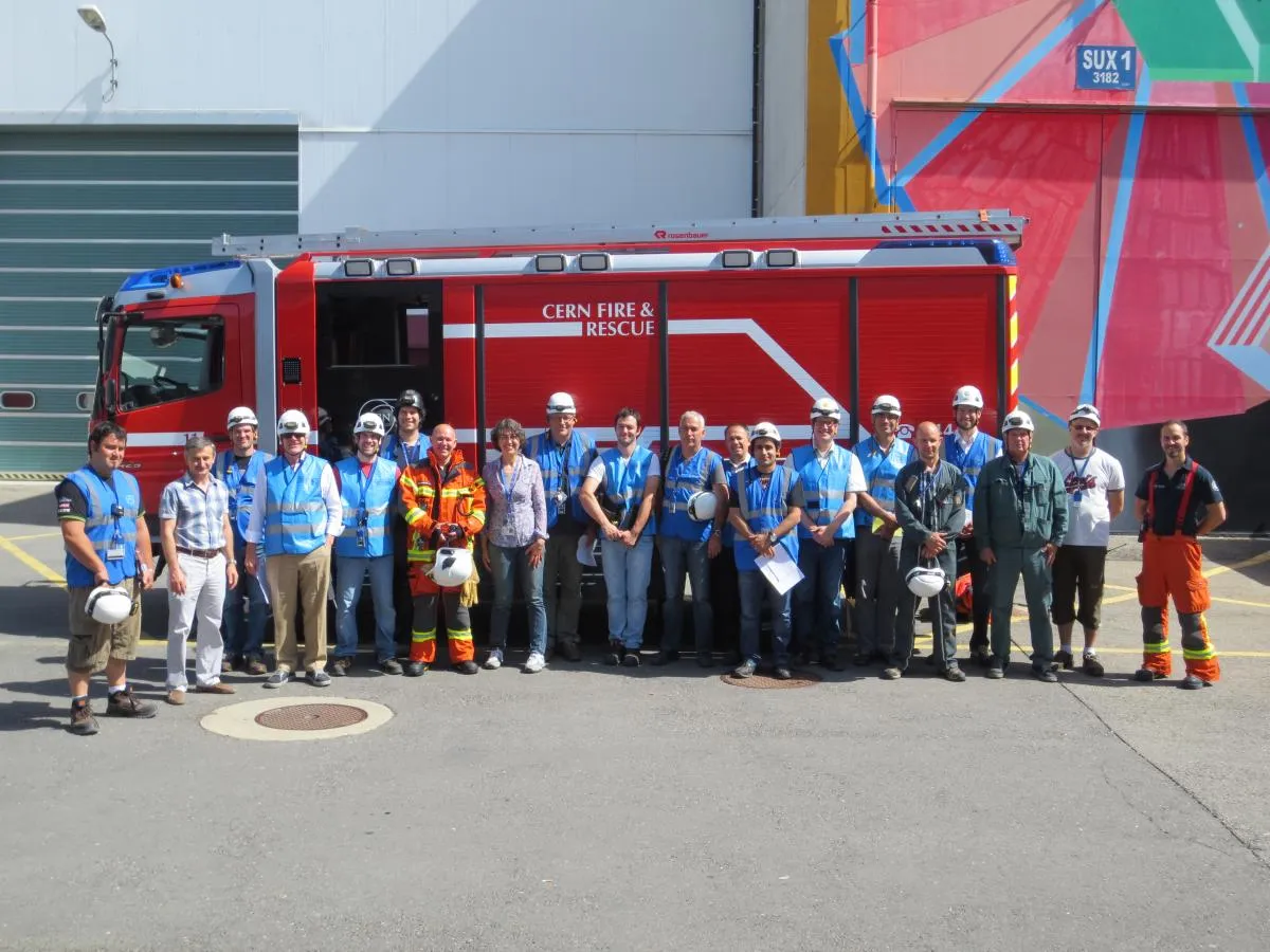 ATLAS and LHCb evacuation exercises